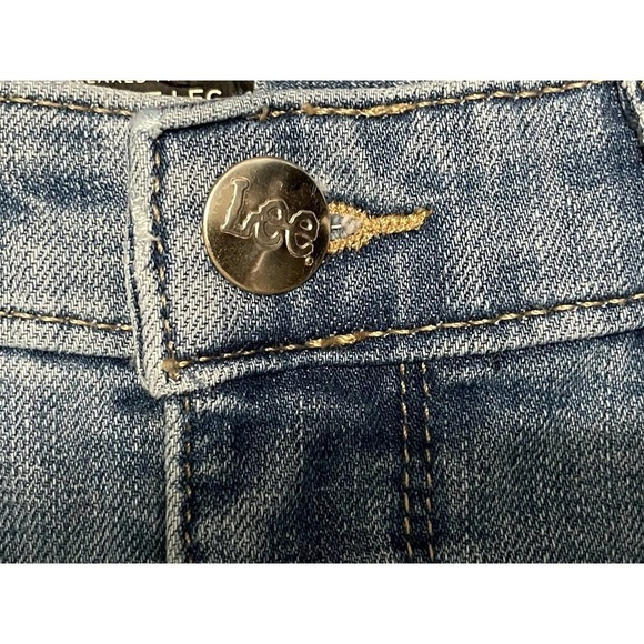 Lee Womens High Rise Relaxed Straight Leg Mom Instantly Slims Jeans Size 8 Short - Picture 4 of 9
